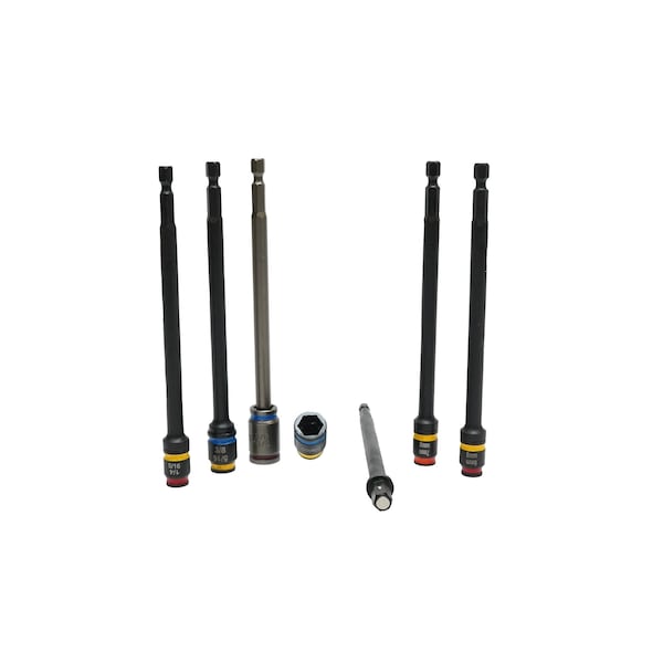 4 in. C-RHEX Cleanable, reversible Magnetic Hex Driver, 6 Piece Set